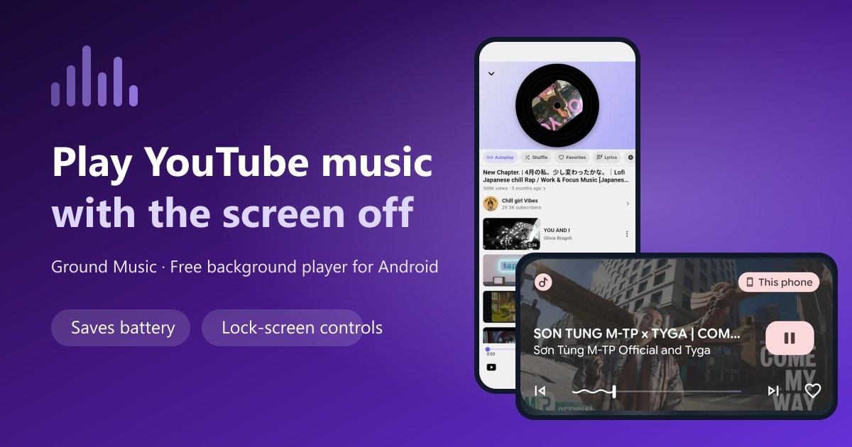 App para reproducir YouTube en segundo plano en Android